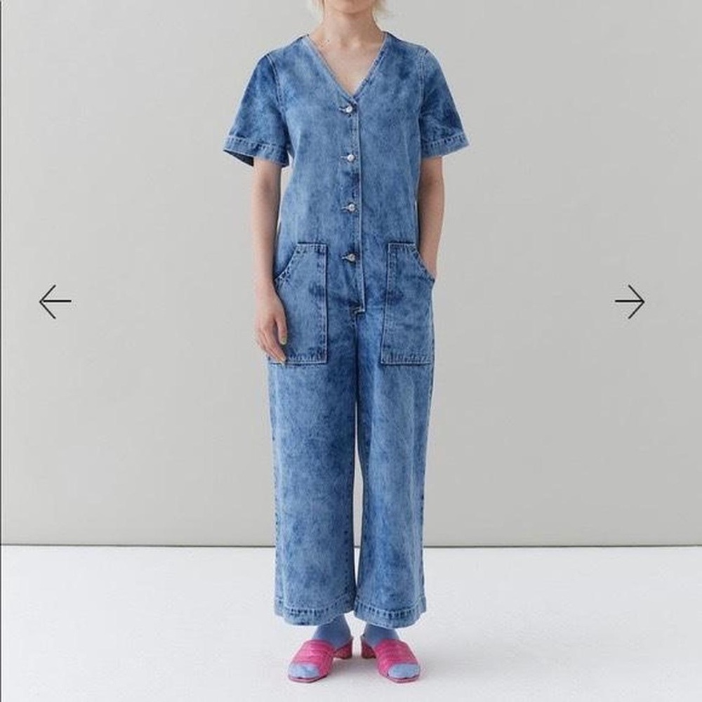 Lazy Oaf GEM Blue Denim Overalls boilersuit